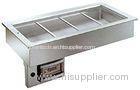 Salad Food Commercial Buffet Equipment 6KW , Stainless Steel Drop-In Pan YXSS-1500