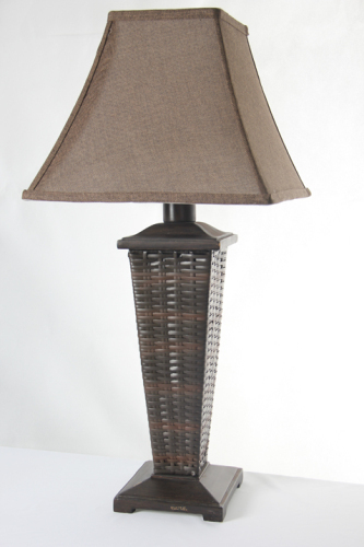 Modern fashion boutique indoor rattan table lamp