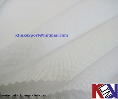 Resin Finsh Woven Polyester Coated Lining