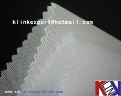 10s*10s polyester woven resin finish interlining