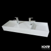 White Matte Round Acrylic Solid Surface Bathroom Sink Basin