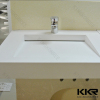 Low Water Absorption Royal White Solid Surface Double Bowls Sink