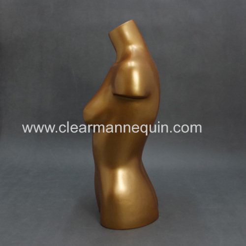 Golden torso female dress mannequins