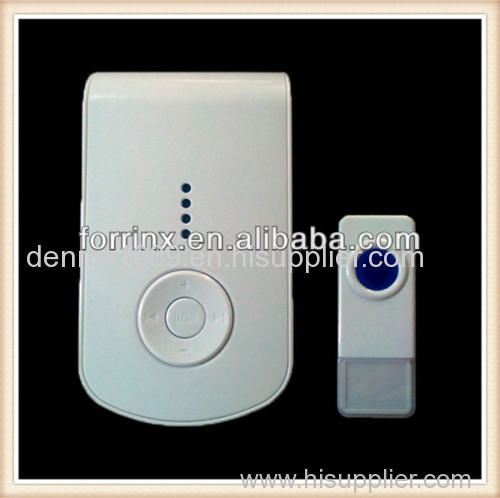CE Approved Wireless Doorbell with 2 Remote Control Transmitters 2 Receivers Melody Battery Operated Waterproof IP44