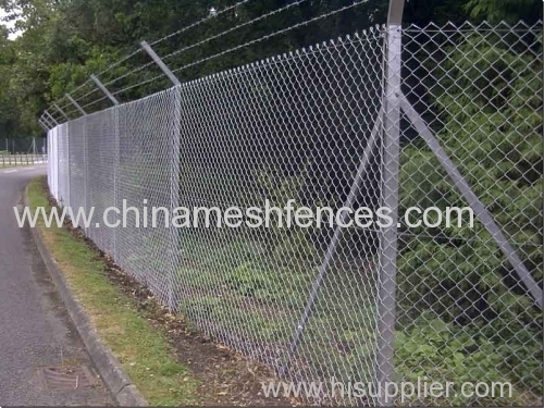 Project Galvanized chain link mesh fence