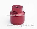 Al7075, Al6061, Al6063 Aluminum Cnc Motorcycle Parts With Red Anodize For Automation Machine