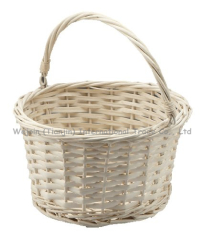 wejoin white wicker flower basket