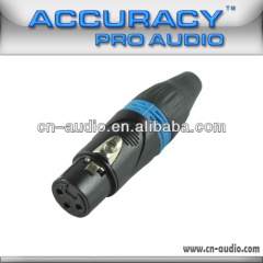Professional 3 pin New XLR female Audio and Video Connector XLR187BL
