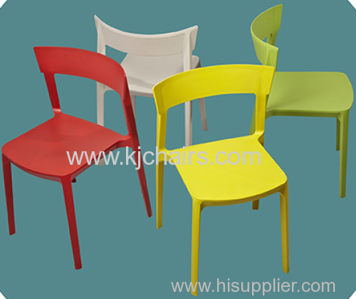 2014 new simple modern desigh dinning room furniture stackable plastic chairs plastic leisure chair