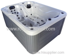 Square above ground spa freestanding acrylic bathtub outdoor spa