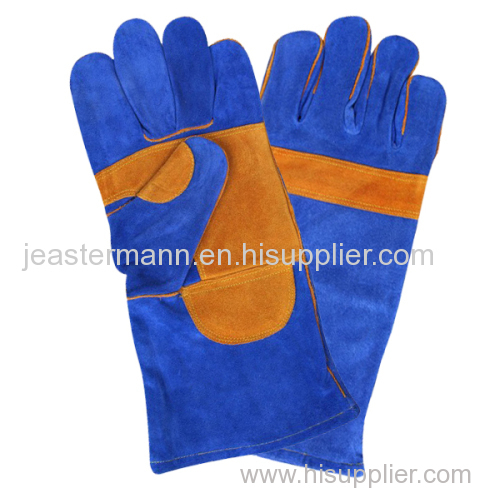 Welding Gloves Made of Split Leather Inside Lining Extra Protection Palm