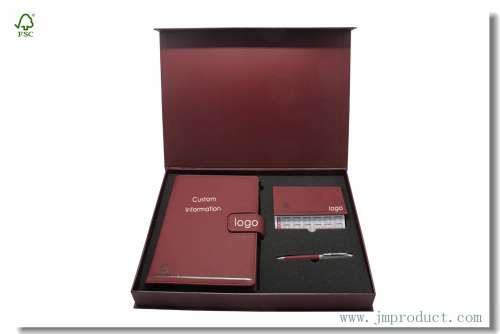 Custom Business Journal Stationery Gift Sets with box