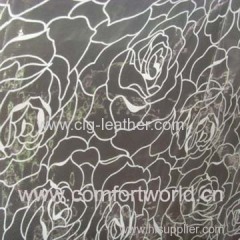 Organza Flocking Curtain Fabric