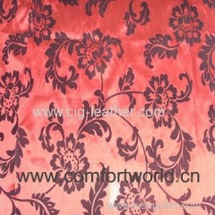 Organza Flocking Curtain Fabric