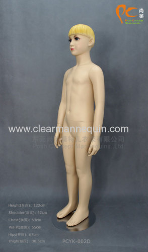 With hair and eyes child size mannequin