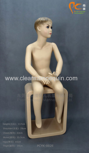 Fashion FRP sitting child mannequin