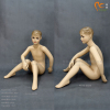 Sitting child mannequin display cases