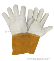 TIG Welding Gloves Made of Leather Cuff Split Leather