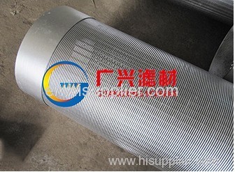 SS304 aperture0.5mm wire wrap water well screen pipe (manufacturer)