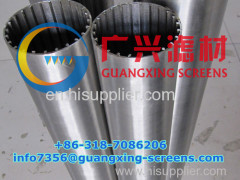 wedge wire filter elements tube