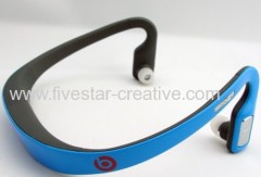 New Monster Beats by Dr.Dre Sports Bluetooth Stereo Neckband Earbuds Headsets HD505 Blue