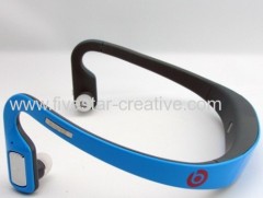 New Monster Beats by Dr.Dre Sports Bluetooth Stereo Neckband Earbuds Headsets HD505 Blue