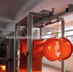 electrostatic powder coating line