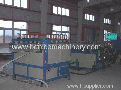 PP hollow grid plate production line