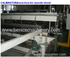 PP hollow grid board making machine