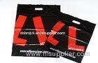 Black and Red LDPE / HDPE Plastic Bags Recyclable / UV Printing