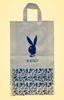 White Paper Carrier Bags Printed HDPE gift bag with rope handles for shopping