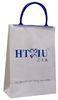 White promotional HDPE LDPE Rope Handle Bags Plastic Shopping Bags