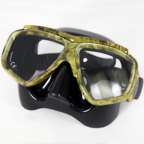 low volume military camouflage underwater scuba diving mask equipment