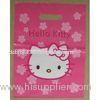 Pink Hello kitty Die Cut Handle Bags HDPE Plastic Shopping Bags for Retail Shops