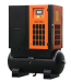 Tank mounted screw air compressor