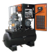 Tank mounted screw air compressor