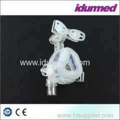 Silicone Full Face / Nasal CPAP Mask With Headgear Approved by CE/ISO13485