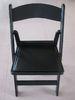 Waterproof Black Resin Folding Chair , Dining / Wedding Padded Folding Chair