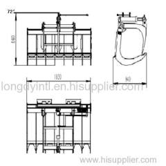 Compact Skid Steering Loader Angle Fork Grapple