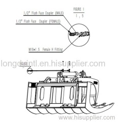 Compact Skid Steering Loader Angle Fork Grapple