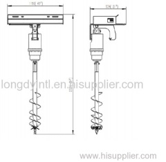 Auger, Compact Skid Steering Loader Attachment