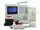 White PSTN Alarm System Wireless PIR Motion Detector 8m / 110 Degree