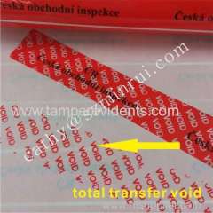 Void tamper evident sticker