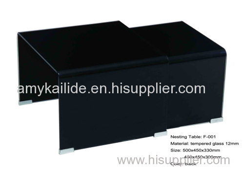 F-001 Black Nesting Table