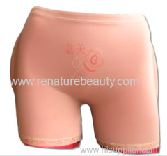 Sexy pushing up bottom pants with 4pcs Silicone padded buttock pants