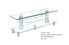 F-039 Clear TV Stand