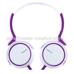 Sony MDR-XB400 XB Series Extra-Bass On-Ear Headphones Violet Purple White