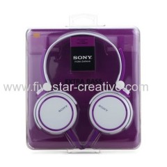 Sony MDR-XB400 XB Series Extra-Bass On-Ear Headphones Violet Purple White