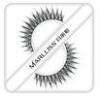 Handmade Strip Natural False Eyelashes Dark Black , Synthetic hair