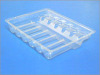 Plastic packaging tray for medical vial